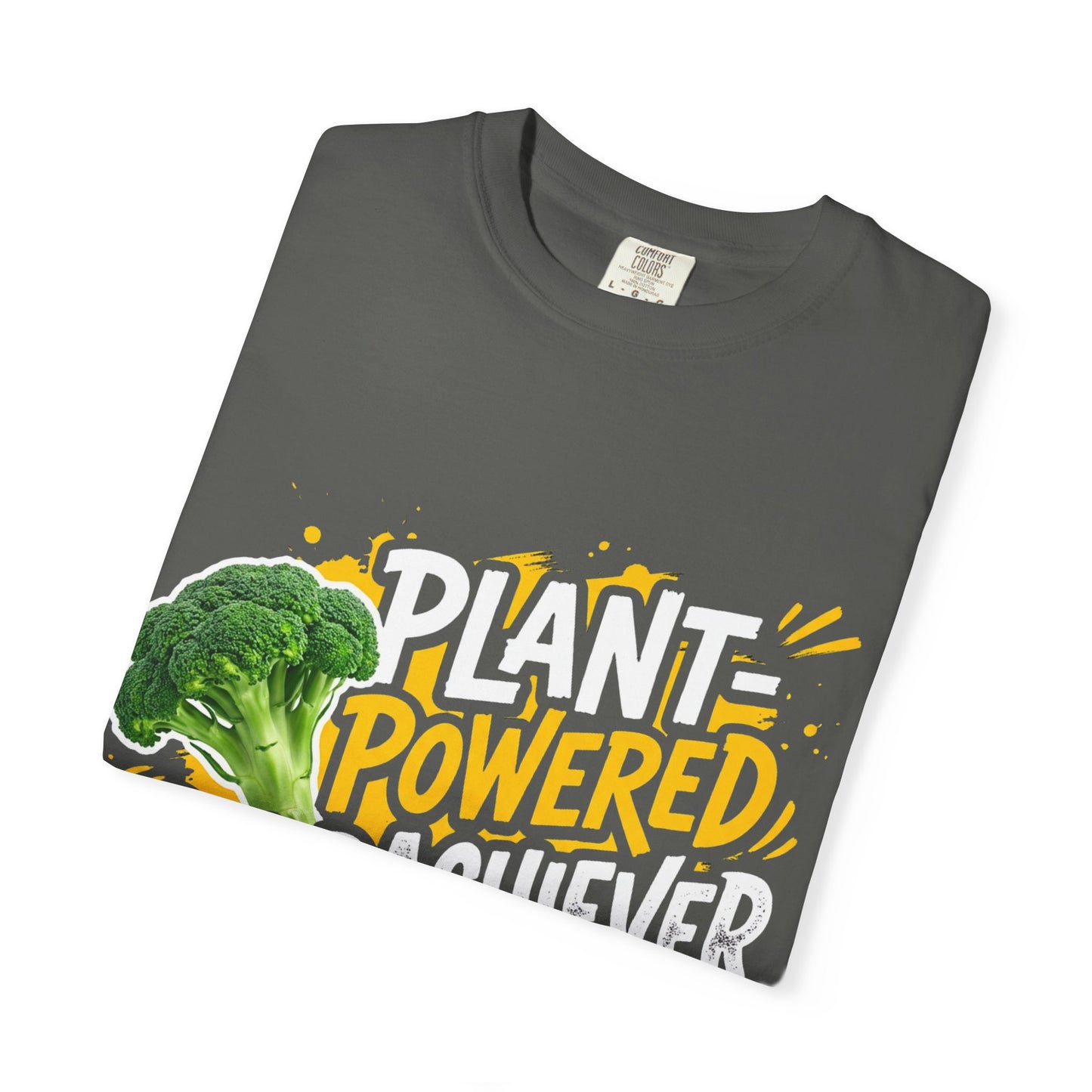 Veggie Powered T‑Shirt — Broccoli & Cucumber Plant‑Powered Graphic Tee