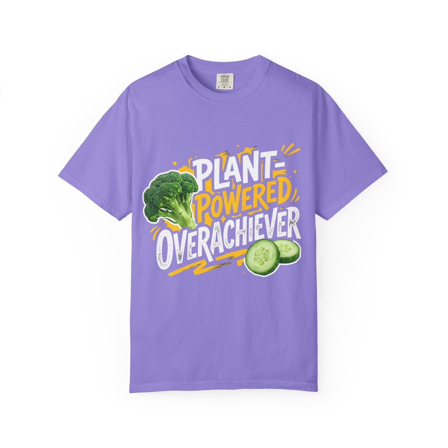 Veggie Powered T‑Shirt — Broccoli & Cucumber Plant‑Powered Graphic Tee