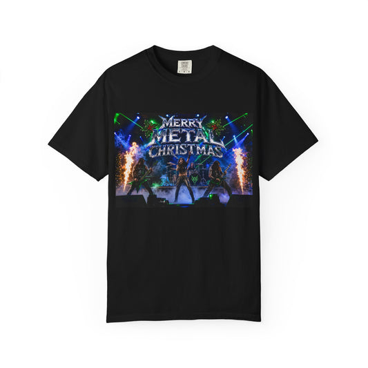Merry Metal Christmas T-Shirt — Rock Holiday Concert Tee