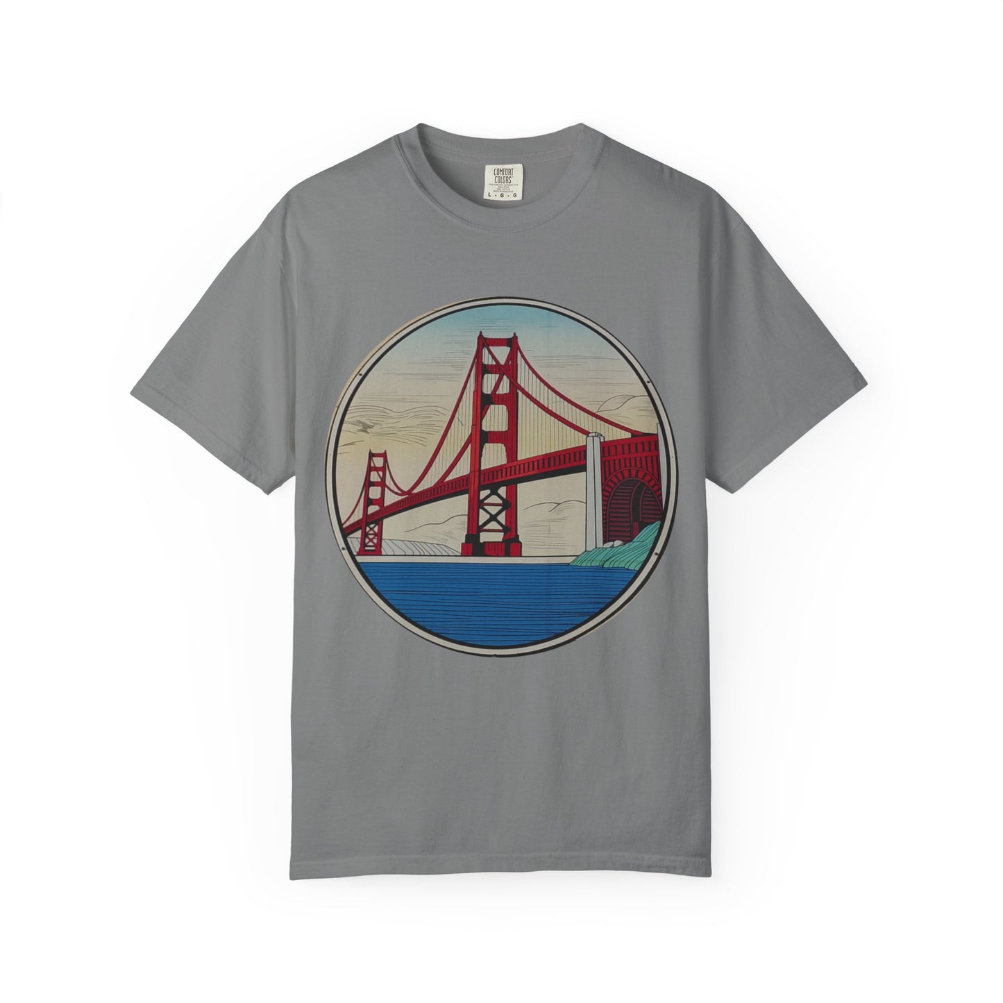 Golden Gate Bridge Illustration T-shirt | Memorial Horse Back Print