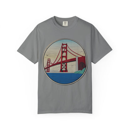 Golden Gate Bridge Illustration T-shirt | Memorial Horse Back Print