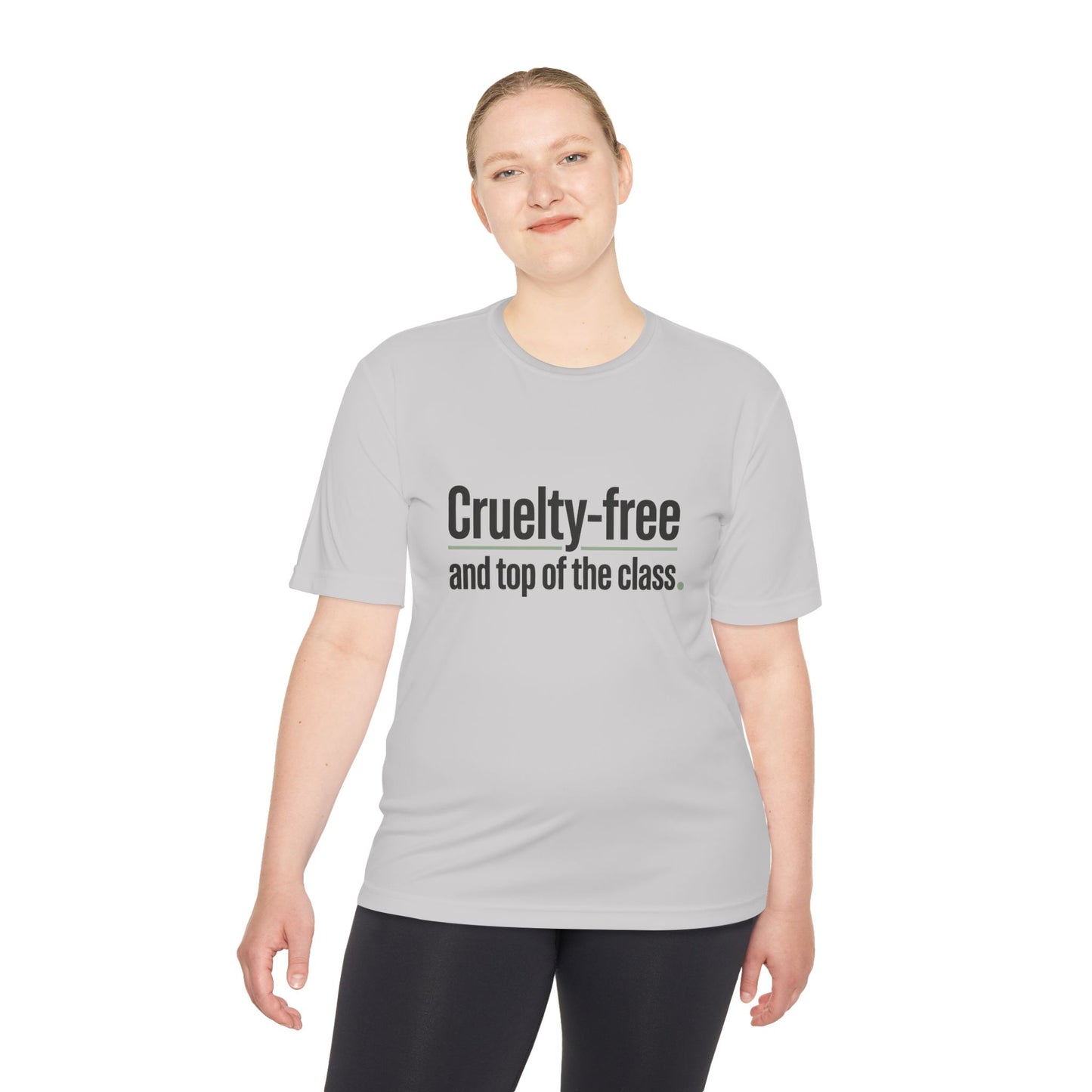Cruelty-Free and Top of the Class Tee — "Technically Present" Back Graphic