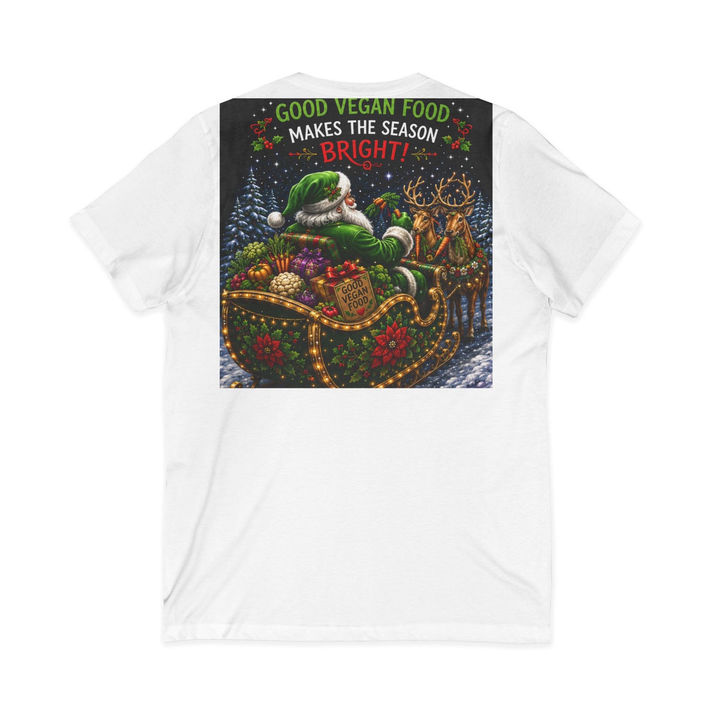 Unisex Jersey Short Sleeve V-Neck Tee