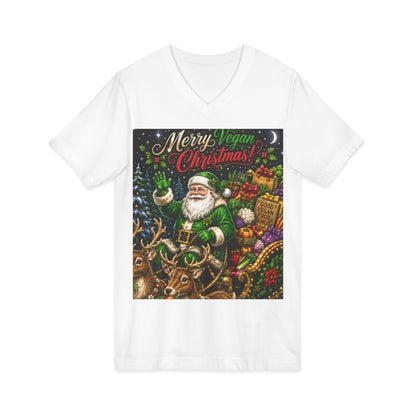 Unisex Jersey Short Sleeve V-Neck Tee