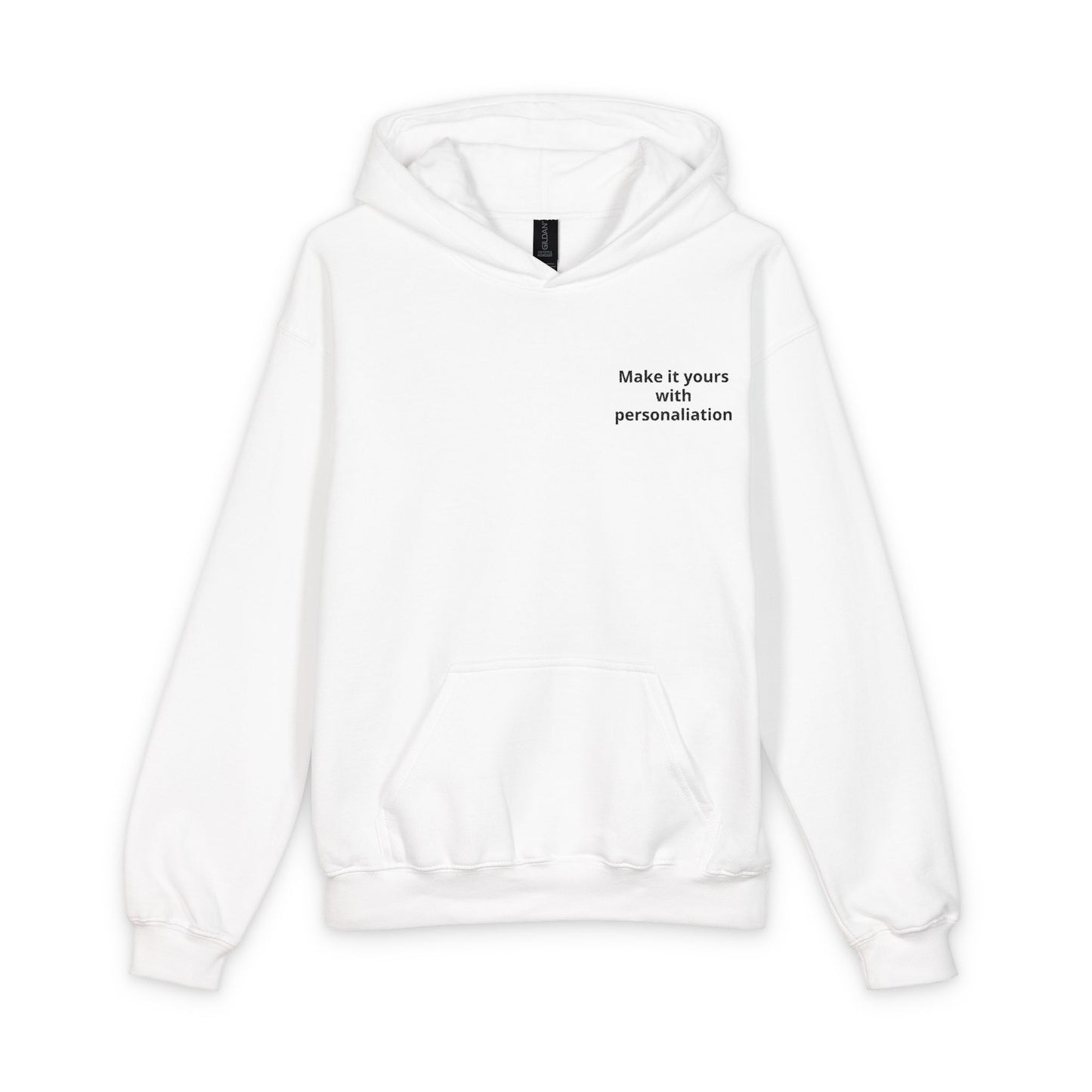 Youth Hoodie - Minimal "Print it your way" Chest Text
