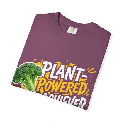 Veggie Powered T‑Shirt — Broccoli & Cucumber Plant‑Powered Graphic Tee
