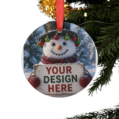 Personalised Acrylic Ornament with Ribbon
