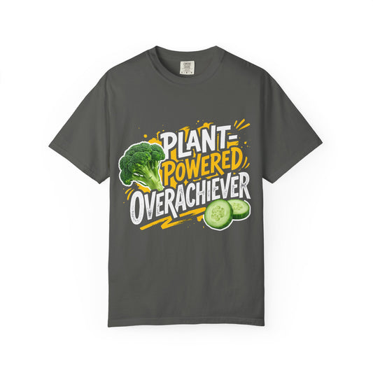 Veggie Powered T‑Shirt — Broccoli & Cucumber Plant‑Powered Graphic Tee