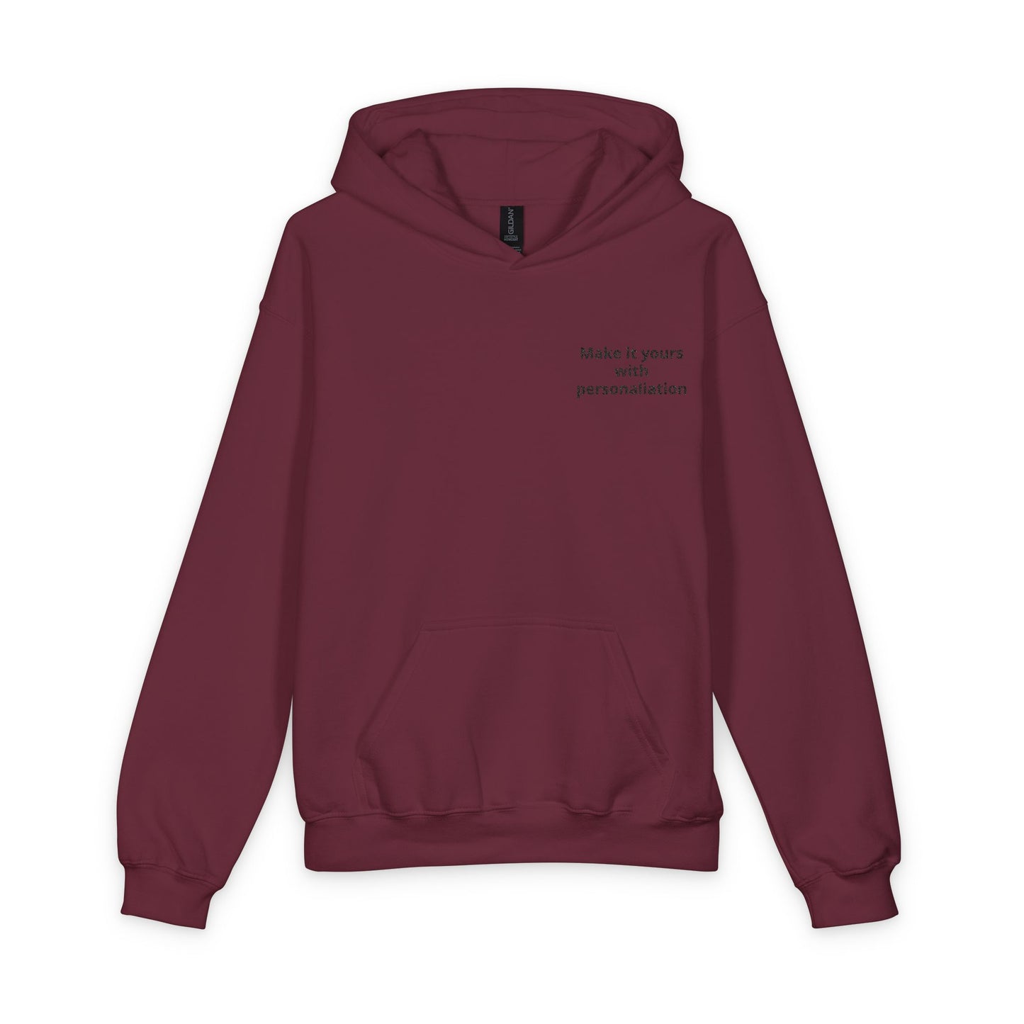 Youth Hoodie - Minimal "Print it your way" Chest Text