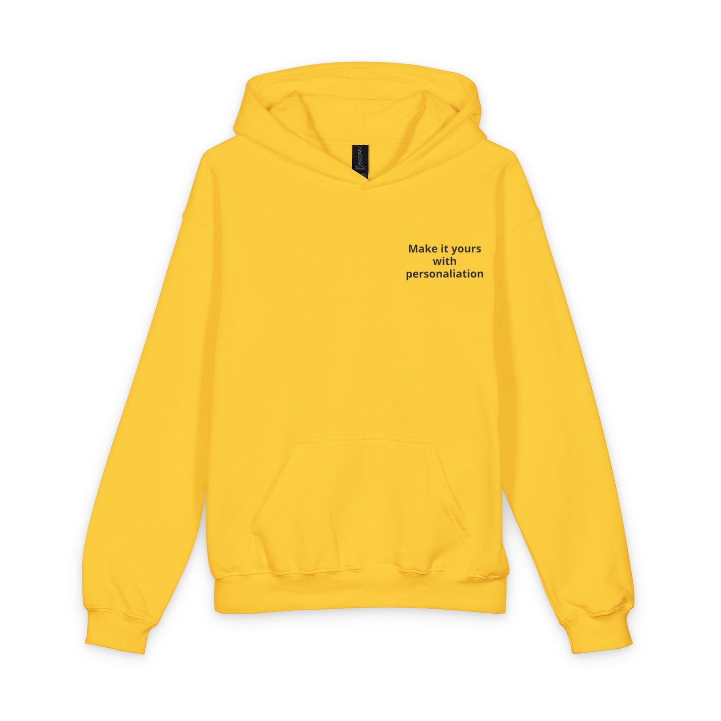 Youth Hoodie - Minimal "Print it your way" Chest Text