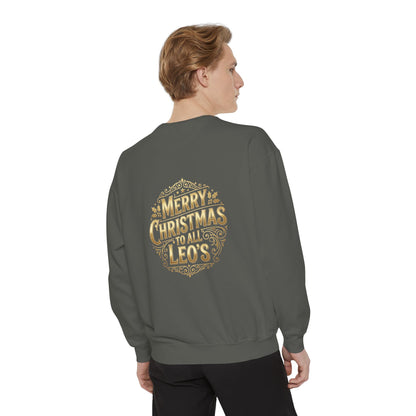 Christmas Sweatshirt — “Merry Christmas to all LEO’s” Holiday Police & Santa Crewneck