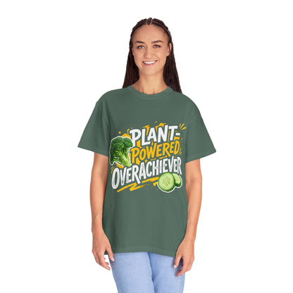 Veggie Powered T‑Shirt — Broccoli & Cucumber Plant‑Powered Graphic Tee