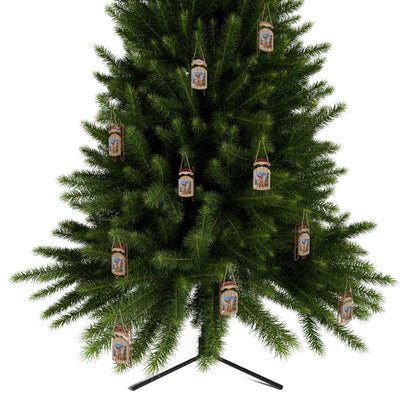 Rudolh Reindeer Vegan Message -Sled Ornaments