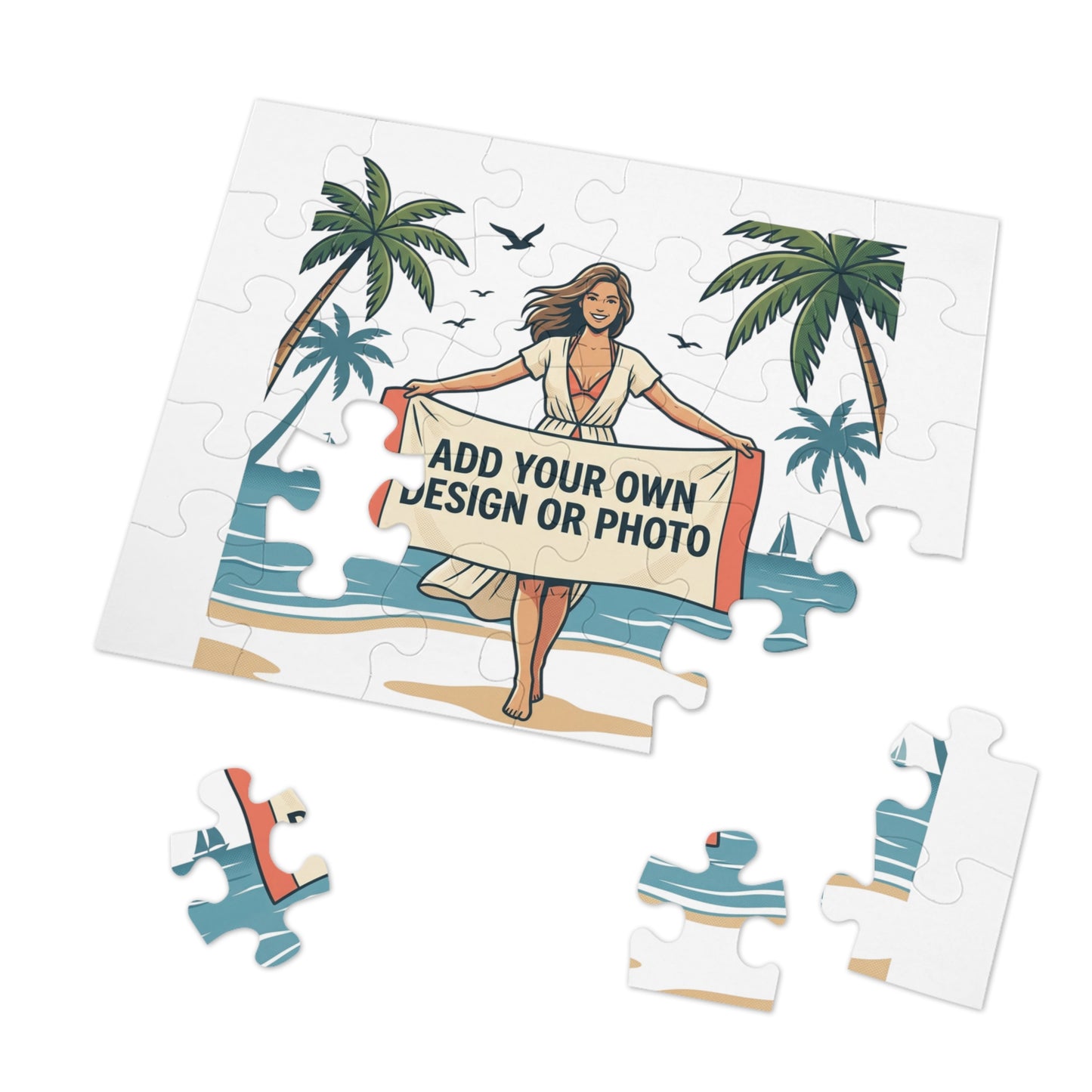 Custom Photo Jigsaw Puzzle with Keepsake Tin