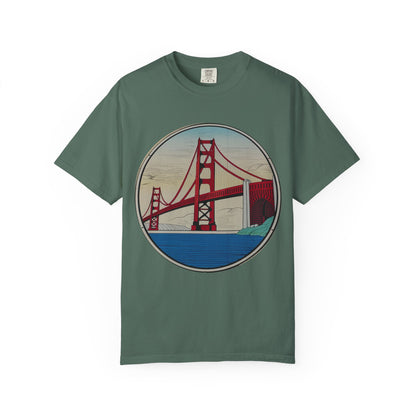 Golden Gate Bridge Illustration T-shirt | Memorial Horse Back Print