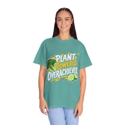 Veggie Powered T‑Shirt — Broccoli & Cucumber Plant‑Powered Graphic Tee
