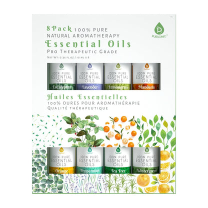 8 pack of 100% Pure Essential Aromatherapy Oils - ConsciousValues