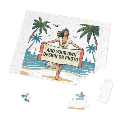 Custom Photo Jigsaw Puzzle with Keepsake Tin