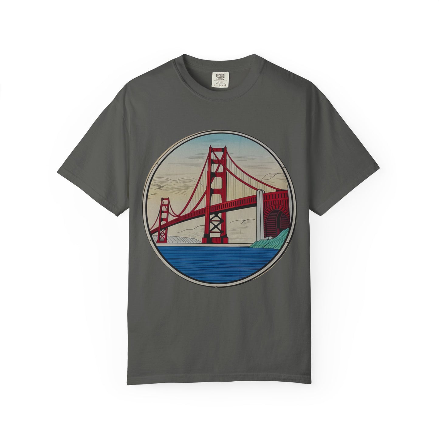 Golden Gate Bridge Illustration T-shirt | Memorial Horse Back Print