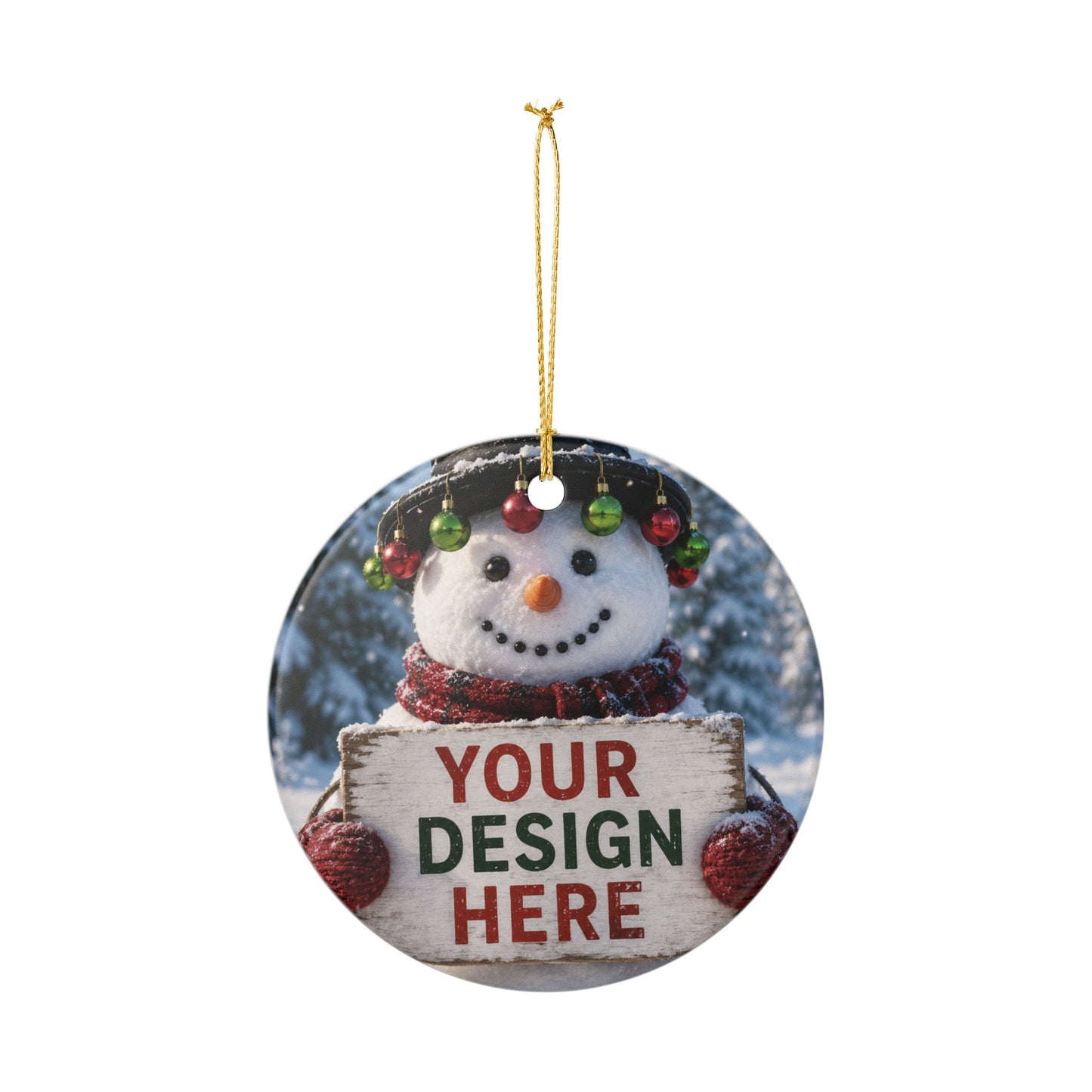 Personalized Ceramic Decoration Ornament, (1pc)