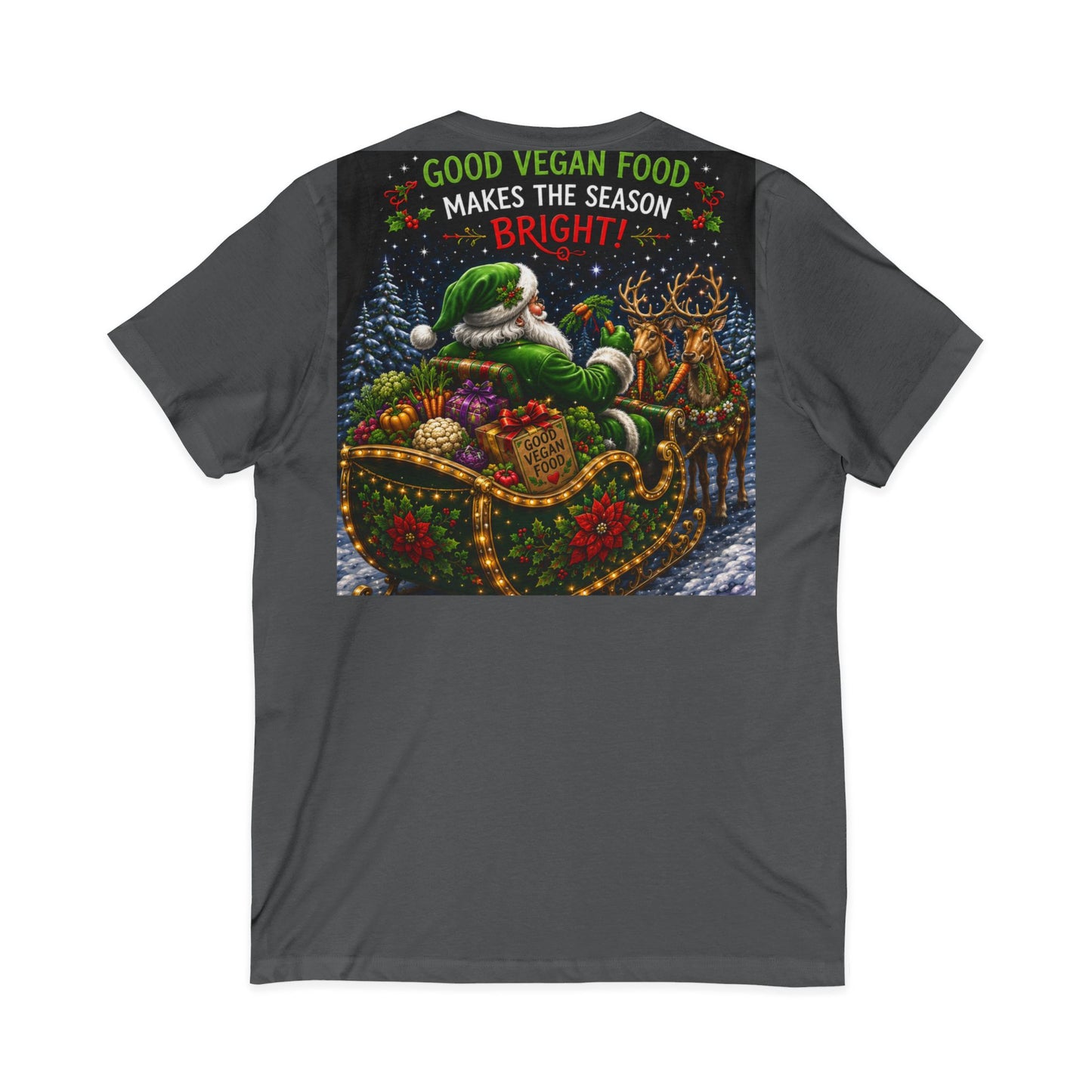 Unisex Jersey Short Sleeve V-Neck Tee