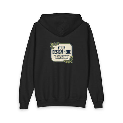 Youth Zipped Hoodie — Personalize it yourself! with our 'Your Design Here' for Kids!