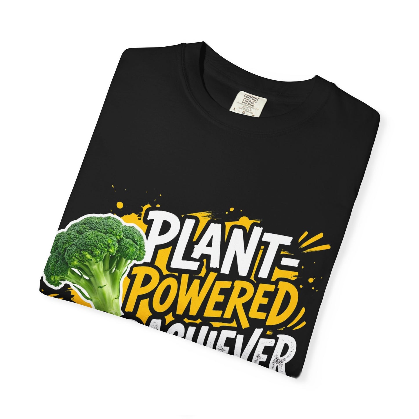 Veggie Powered T‑Shirt — Broccoli & Cucumber Plant‑Powered Graphic Tee