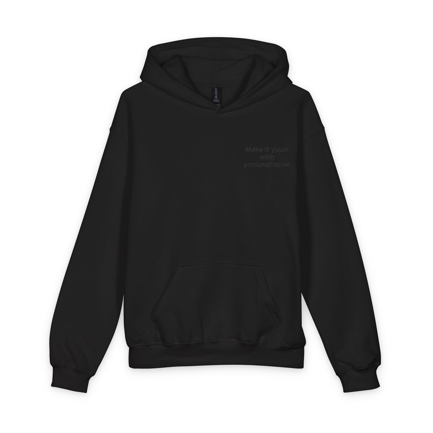 Youth Hoodie - Minimal "Print it your way" Chest Text
