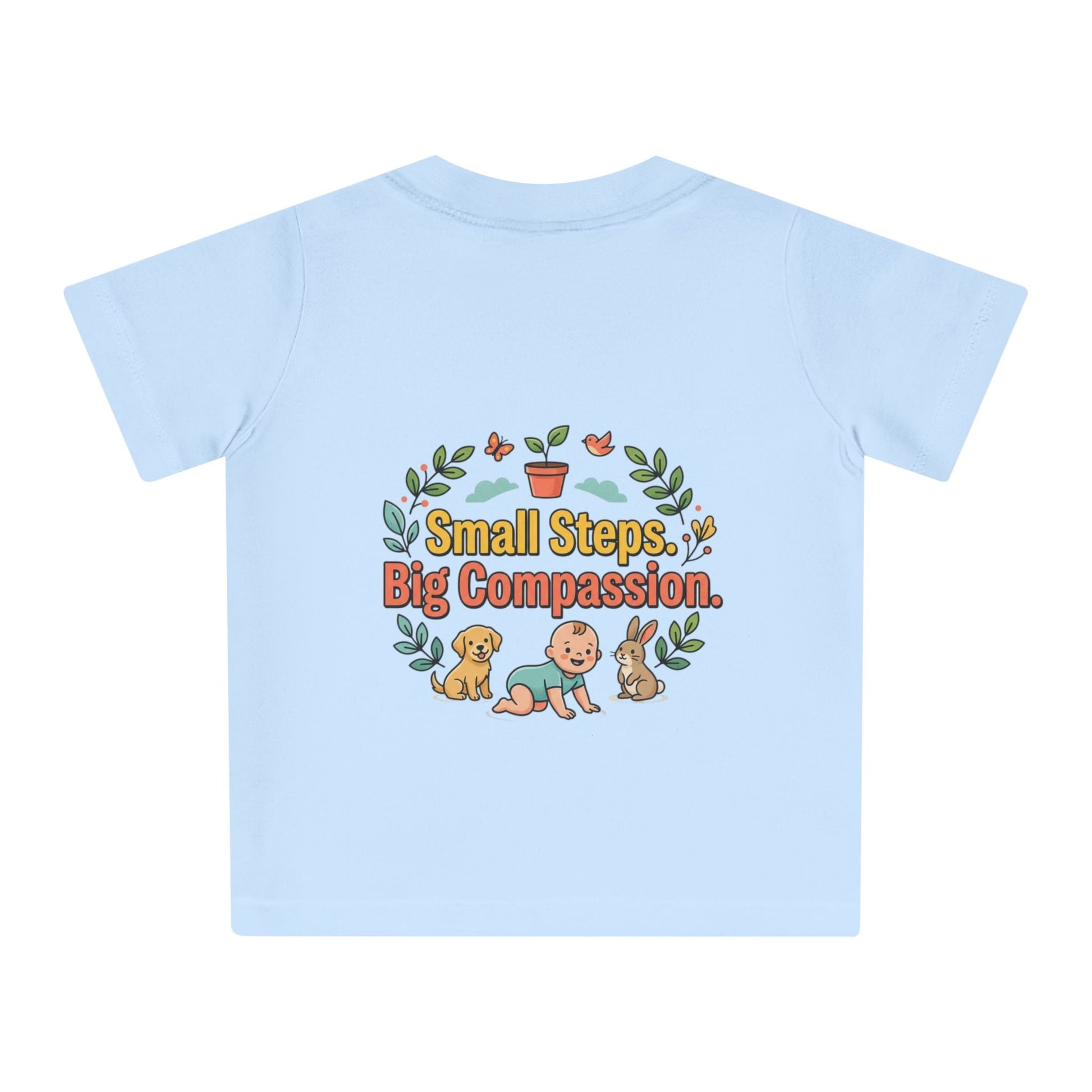 Baby T-Shirt — "Little One, Big Journey" Cute Animal Milestone Tee - ConsciousValues