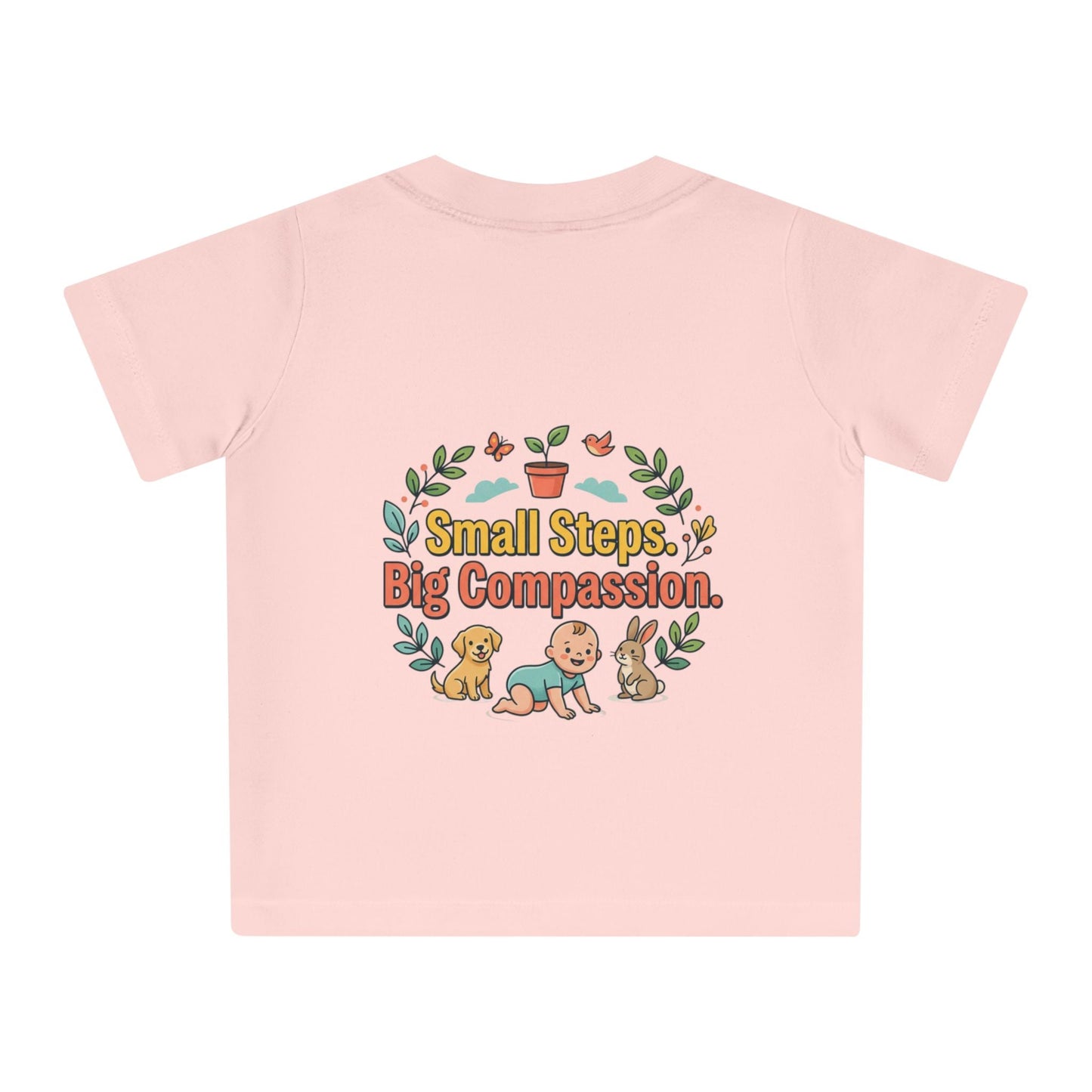 Baby T-Shirt — "Little One, Big Journey" Cute Animal Milestone Tee - ConsciousValues