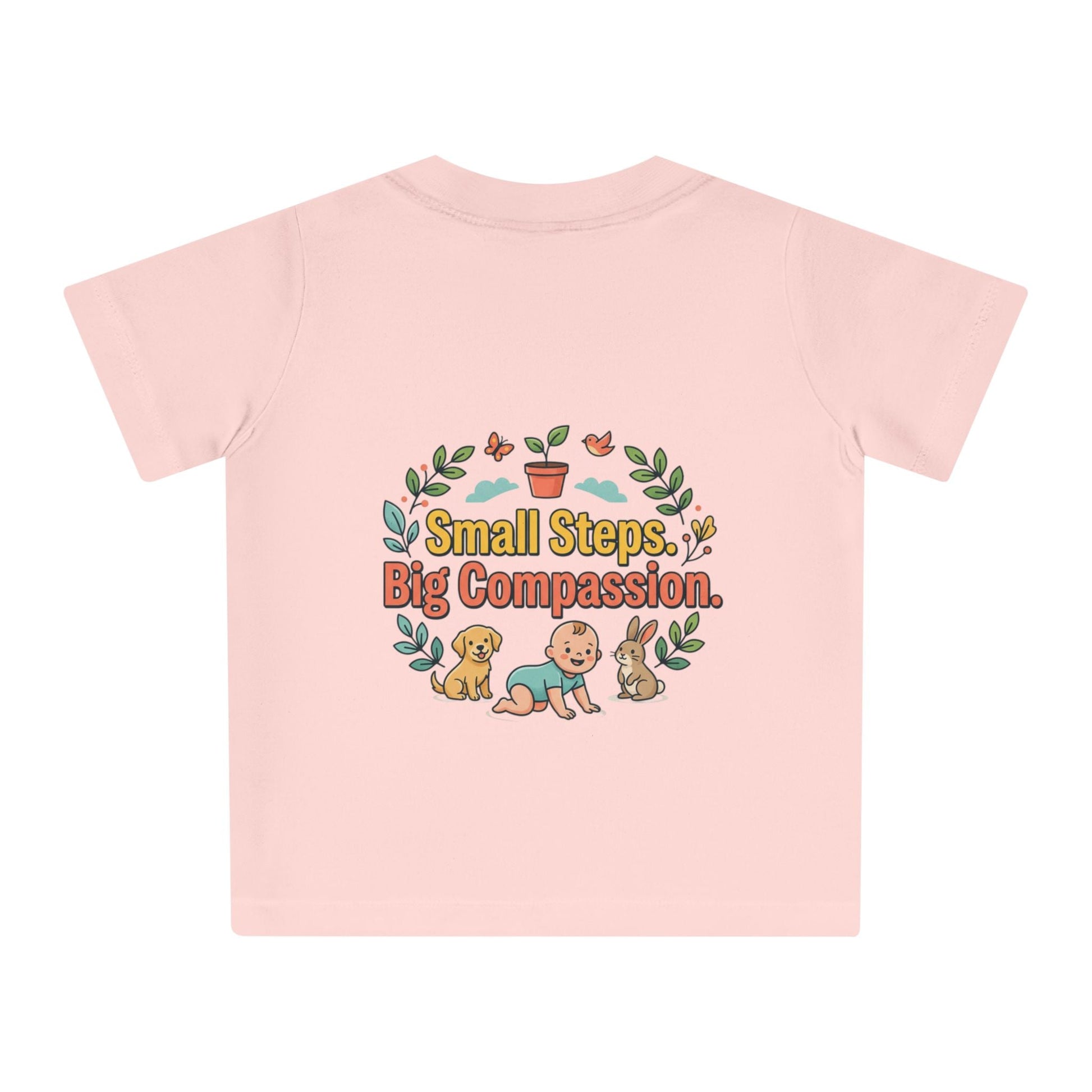 Baby T-Shirt — "Little One, Big Journey" Cute Animal Milestone Tee - ConsciousValues