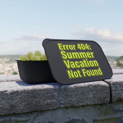 Bento Box — "Error 404: Summer Vacation Not Found" Eco Lunch Container - Add Your Own Design or Name! - ConsciousValues