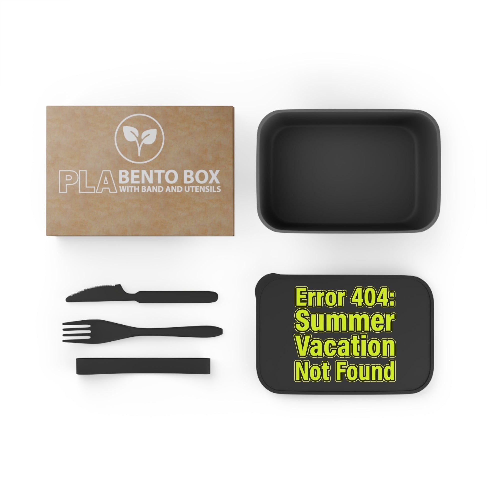 Bento Box — "Error 404: Summer Vacation Not Found" Eco Lunch Container - Add Your Own Design or Name! - ConsciousValues