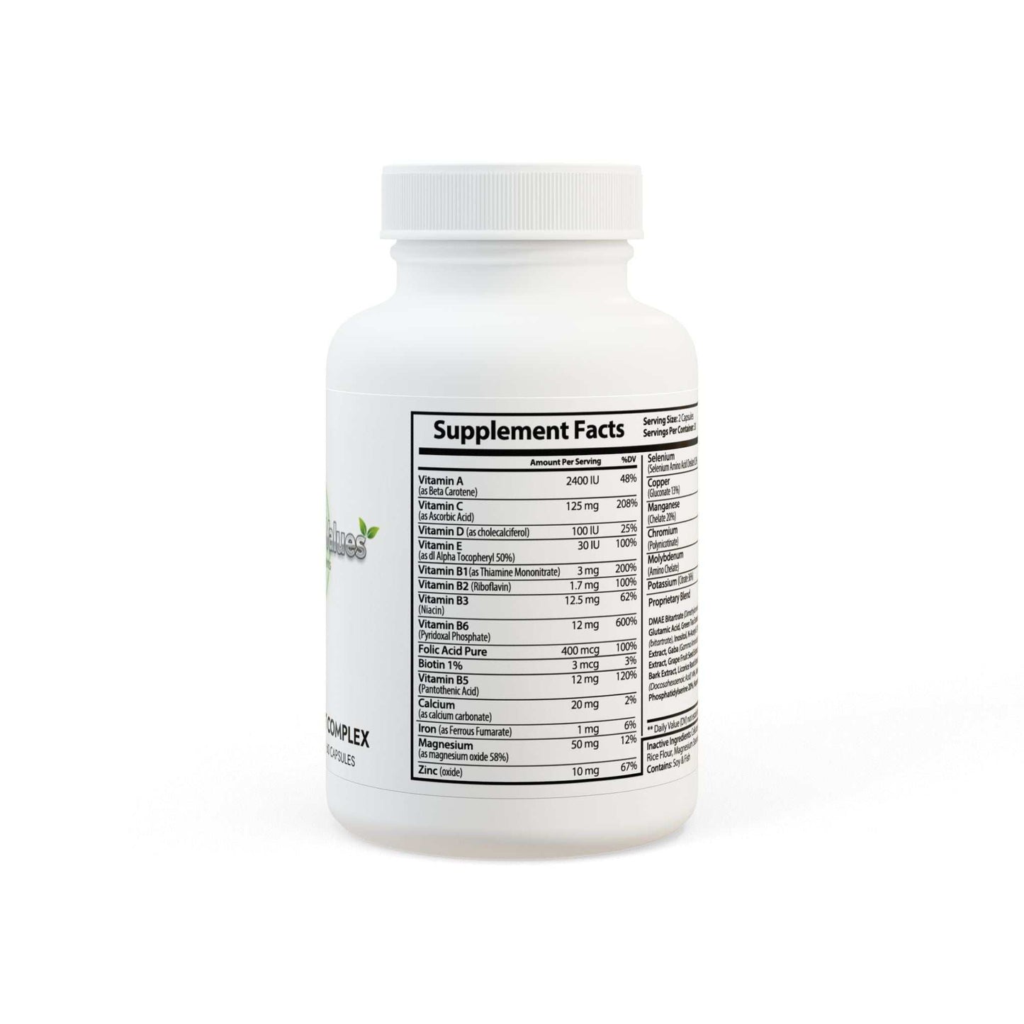 Brain Support Complex Supplement (60 Capsules) - ConsciousValues