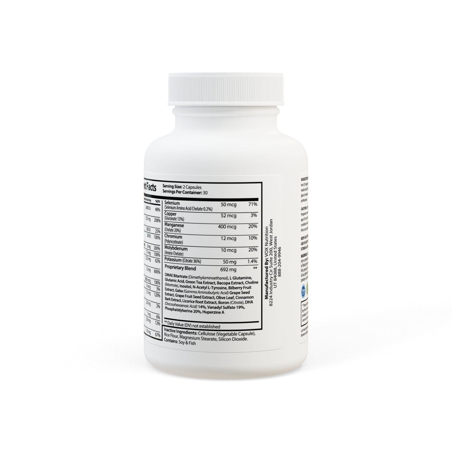 Brain Support Complex Supplement (60 Capsules) - ConsciousValues