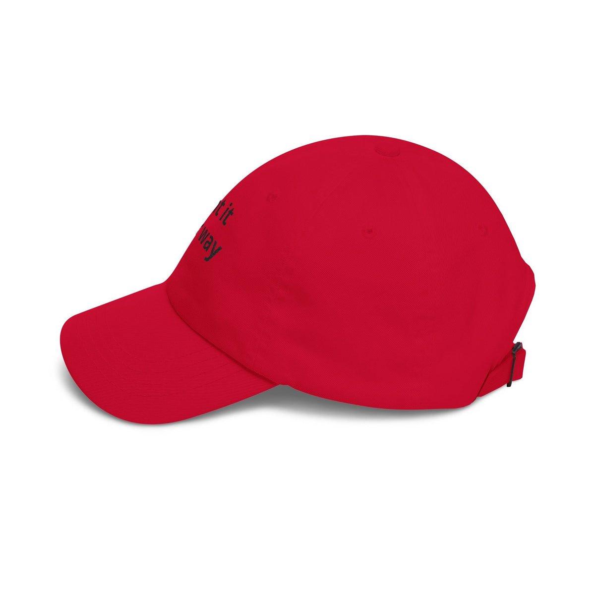 Classic Dad Cap — White Embroidered "Print it your way" Baseball Hat - ConsciousValues
