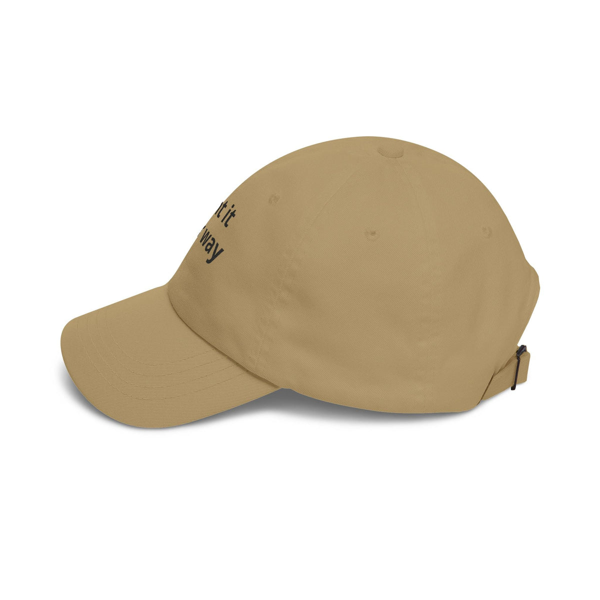 Classic Dad Cap — White Embroidered "Print it your way" Baseball Hat - ConsciousValues