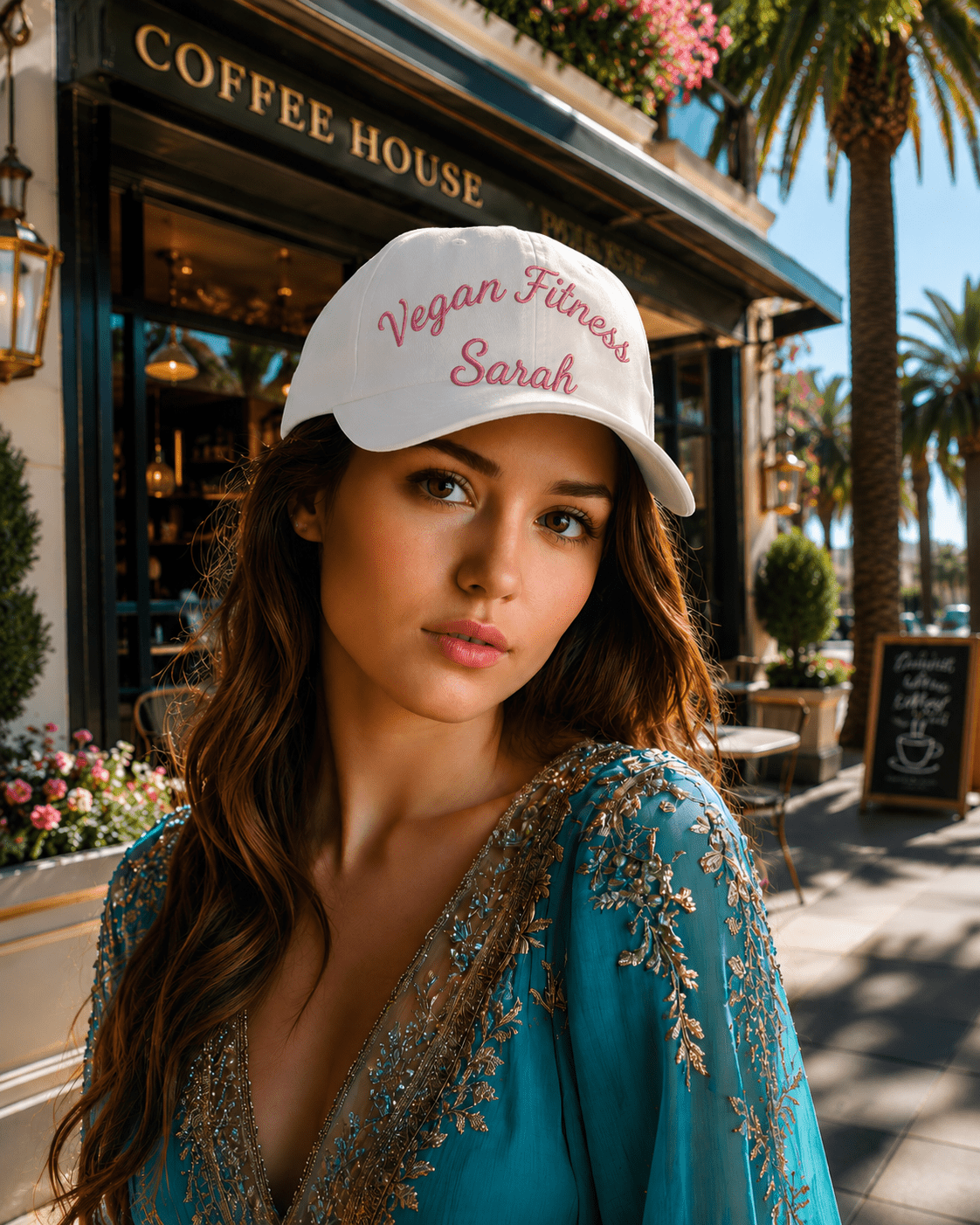 Classic Dad Cap — White Embroidered "Print it your way" Baseball Hat - ConsciousValues