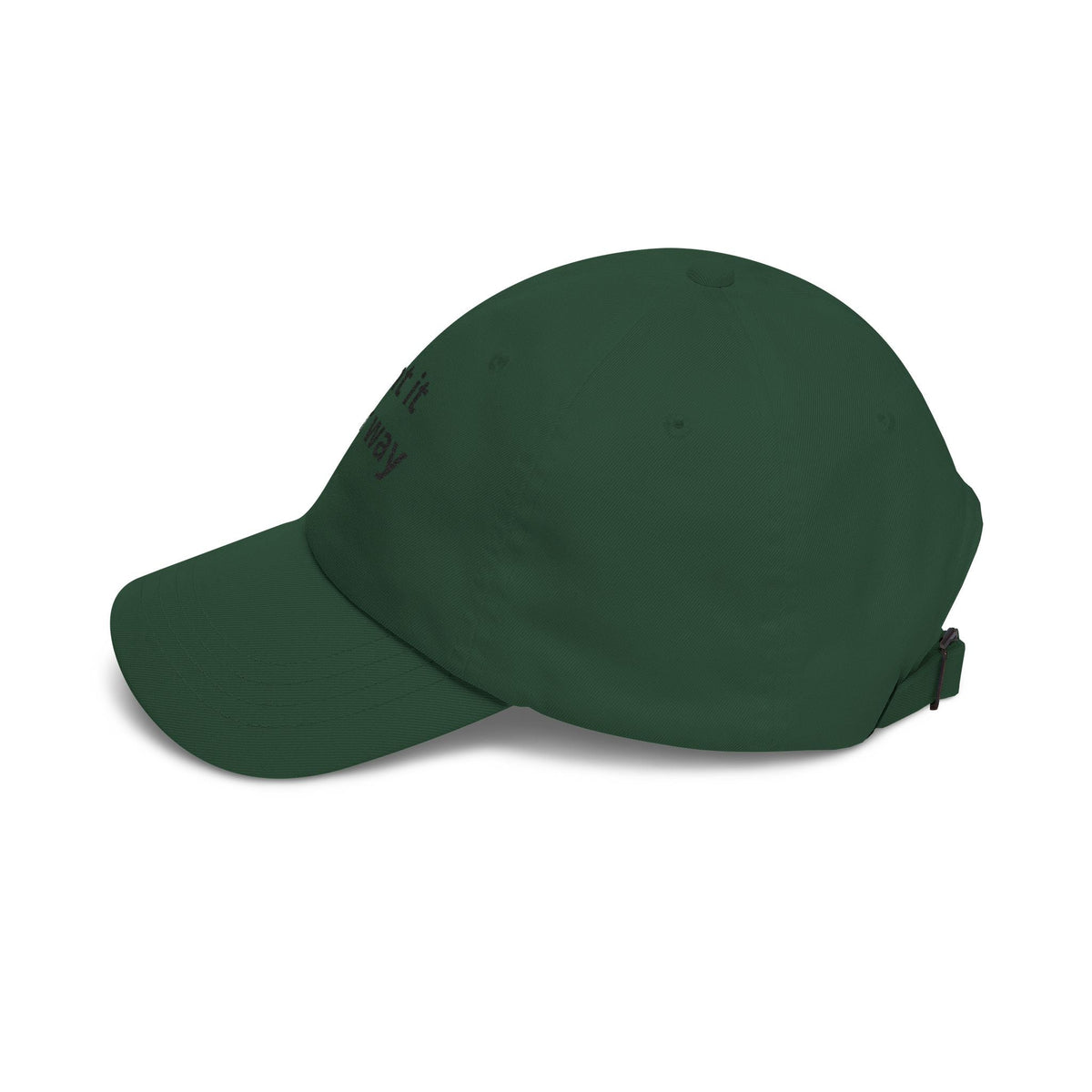 Classic Dad Cap — White Embroidered "Print it your way" Baseball Hat - ConsciousValues