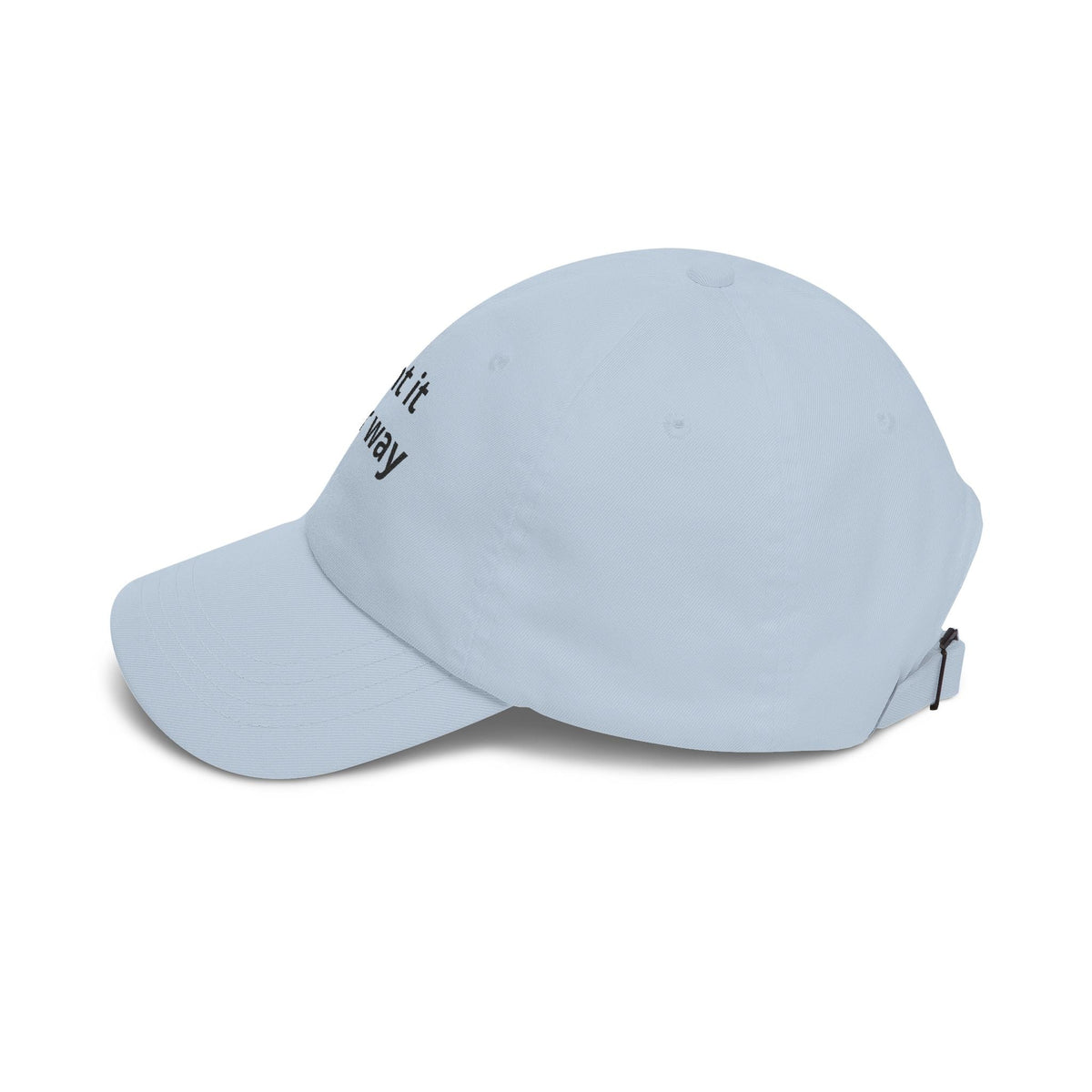 Classic Dad Cap — White Embroidered "Print it your way" Baseball Hat - ConsciousValues