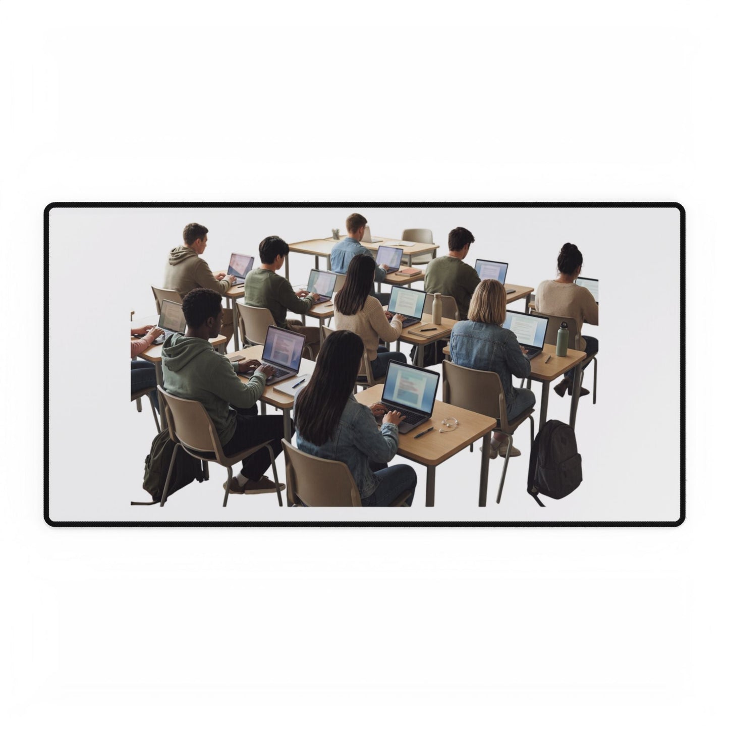 Classroom Laptop Desk Mat — Student Study Desk Pad with Classroom Seating Design - Customize it! - ConsciousValues