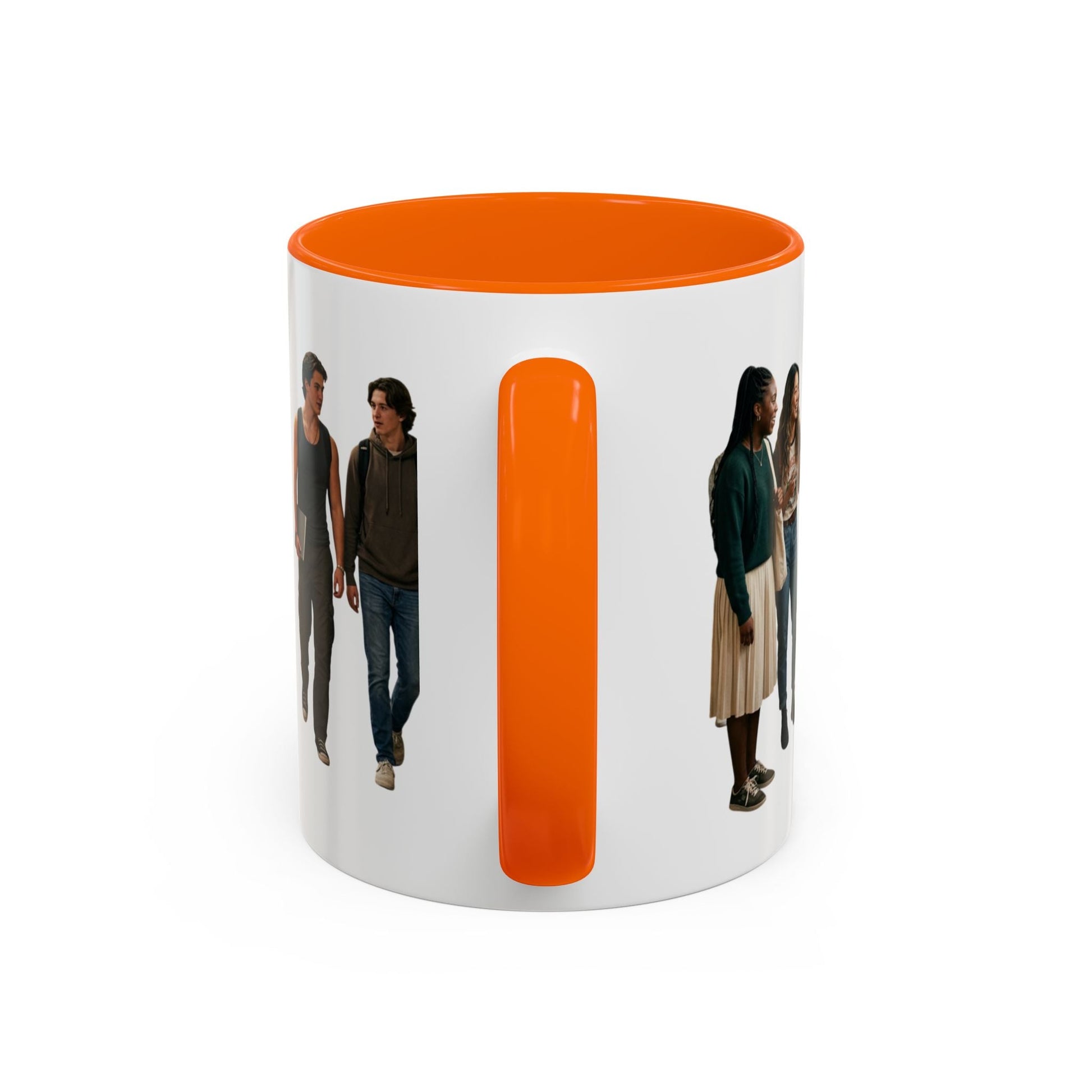 College Students Coffee Mug — Diverse Campus People Accent Mug (11/15oz) - ConsciousValues