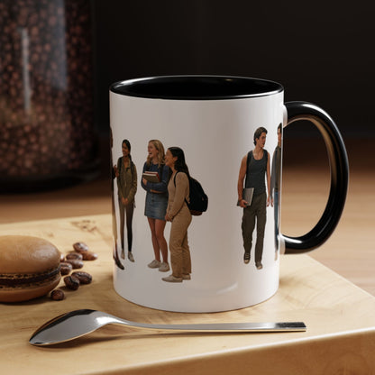 College Students Coffee Mug — Diverse Campus People Accent Mug (11/15oz) - ConsciousValues