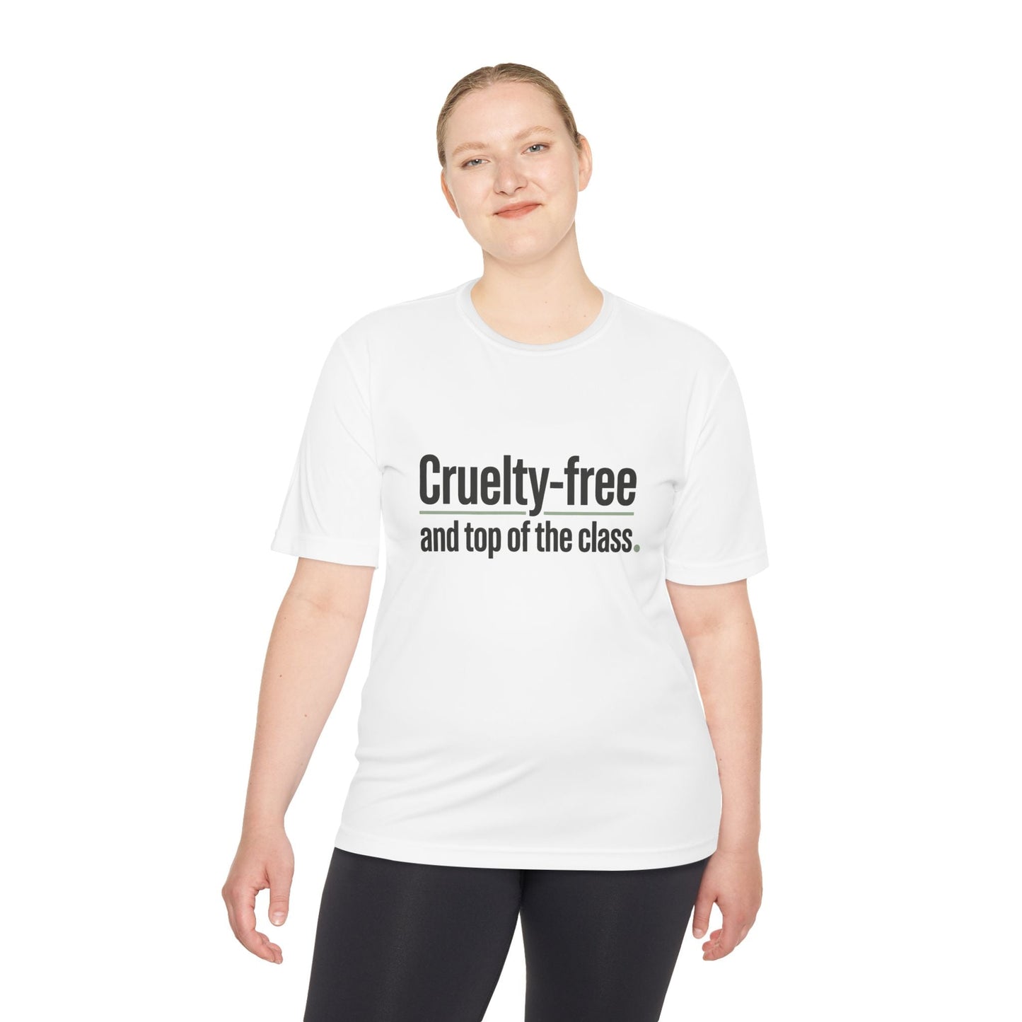 Cruelty-Free and Top of the Class Tee — "Technically Present" Back Graphic - ConsciousValues