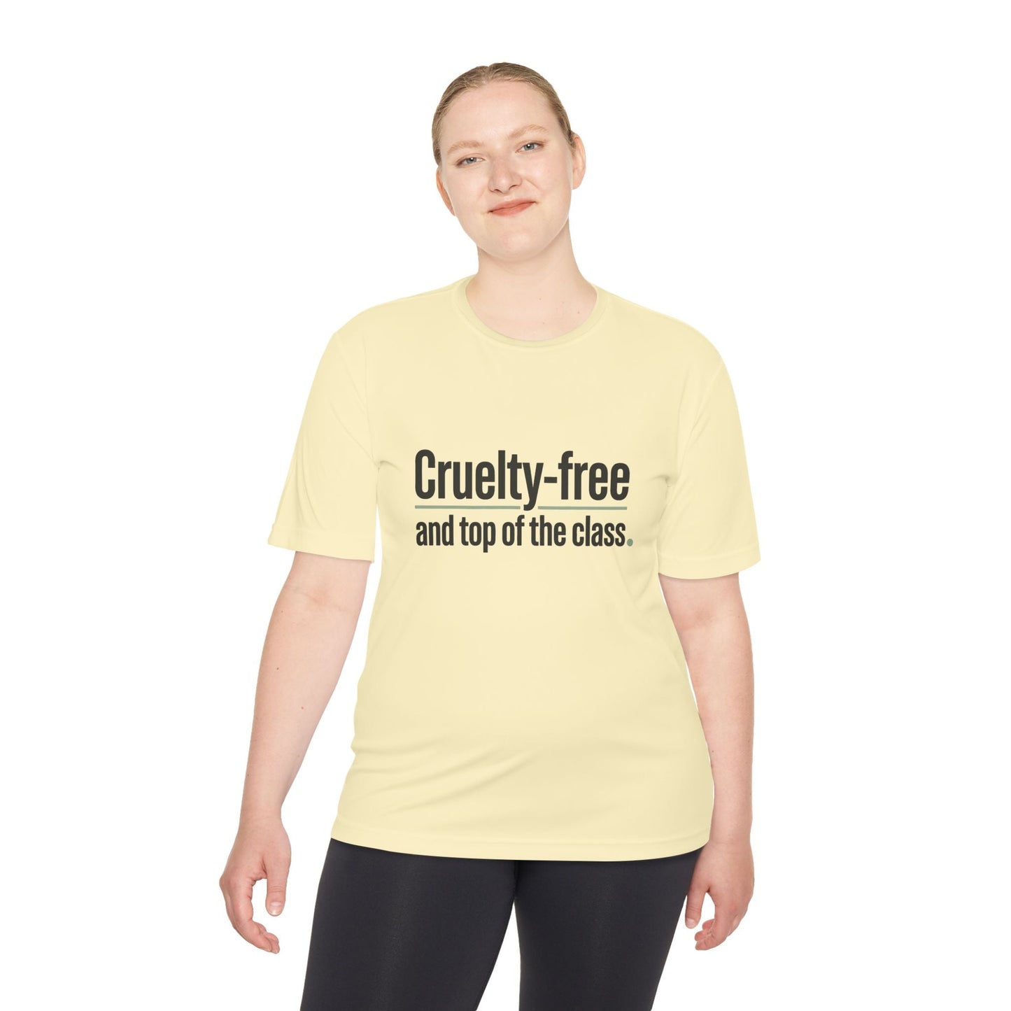 Cruelty-Free and Top of the Class Tee — "Technically Present" Back Graphic - ConsciousValues