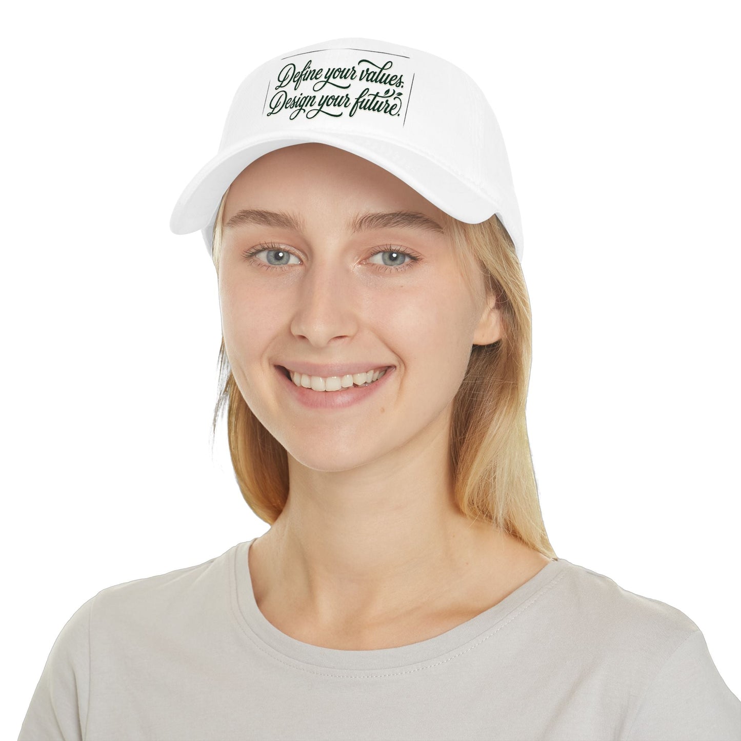 Define Your Values Baseball Cap — Inspirational Low - Profile Hat - ConsciousValues