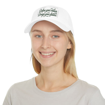 Define Your Values Baseball Cap — Inspirational Low - Profile Hat - ConsciousValues