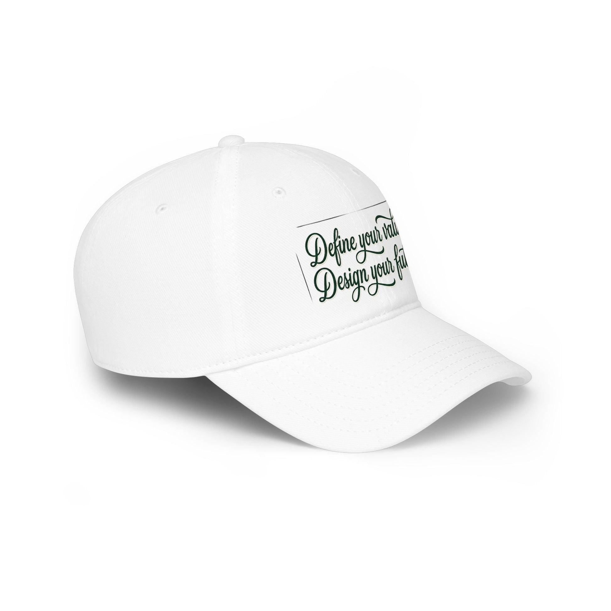 Define Your Values Baseball Cap — Inspirational Low - Profile Hat - ConsciousValues