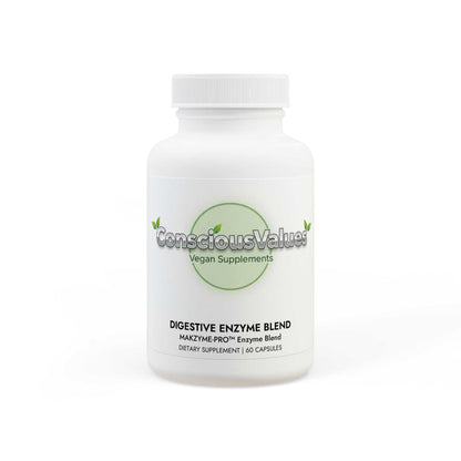 Digestive Enzyme Blend Supplement (60 Capsules) - ConsciousValues