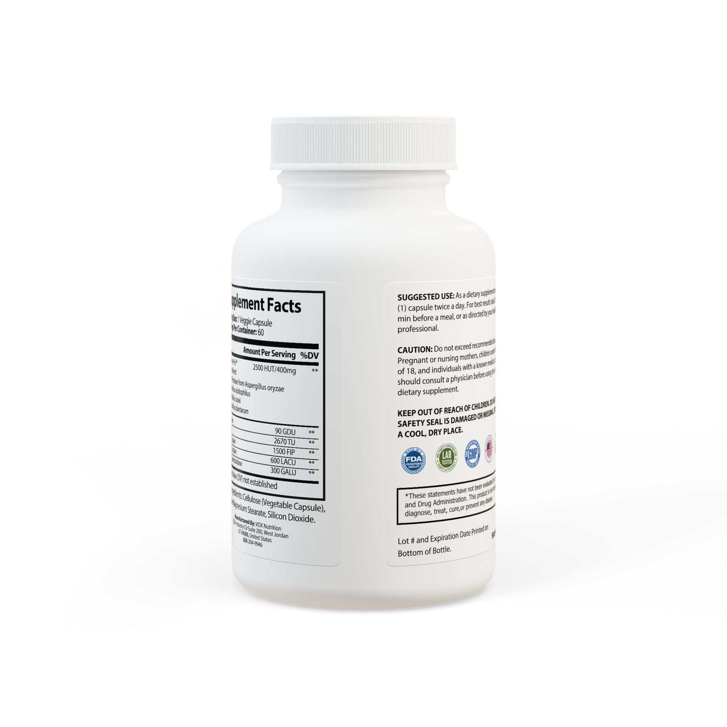 Digestive Enzyme Blend Supplement (60 Capsules) - ConsciousValues